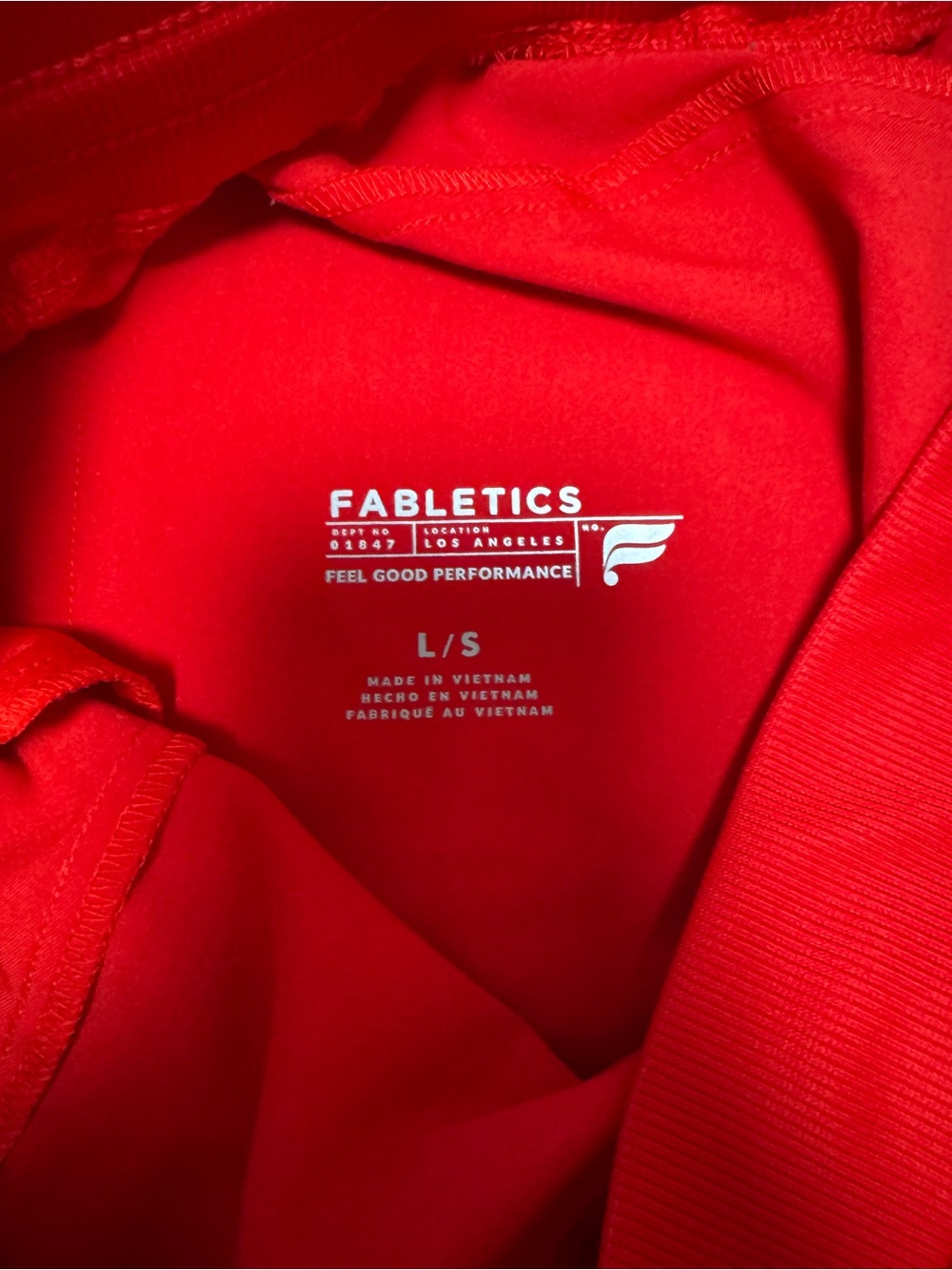 Fabletics Red Scrub Set - Picture 6 of 6